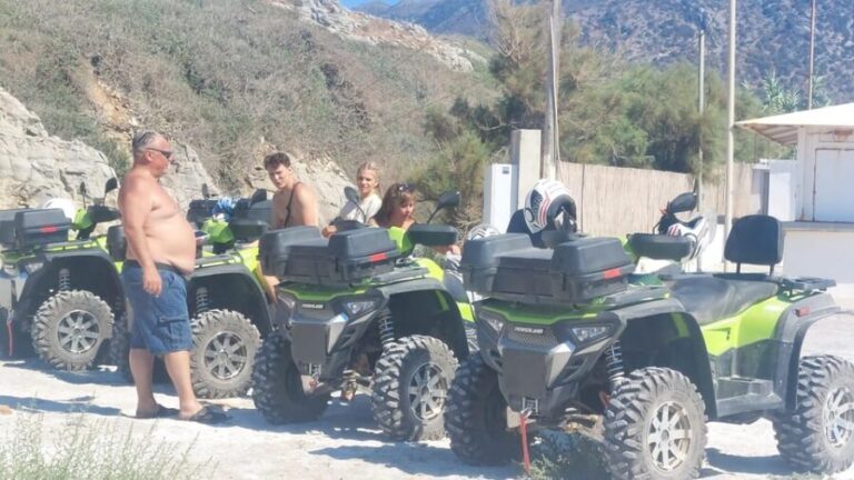 CRETE :MALIA HERSSONISOS QUADS ECOTOUR ADVENTURE - HIGH PERF - The Itinerary Breakdown