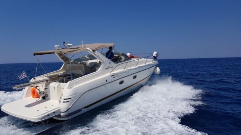 Fira: Private Sunset Cruise with BBQ, Drinks and Hot Springs - Setting sail from Vlychada Marina