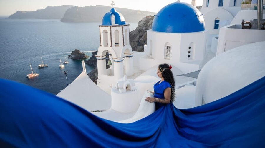 Flying Dress Photography in Oia, Santorini - Pricing & Value