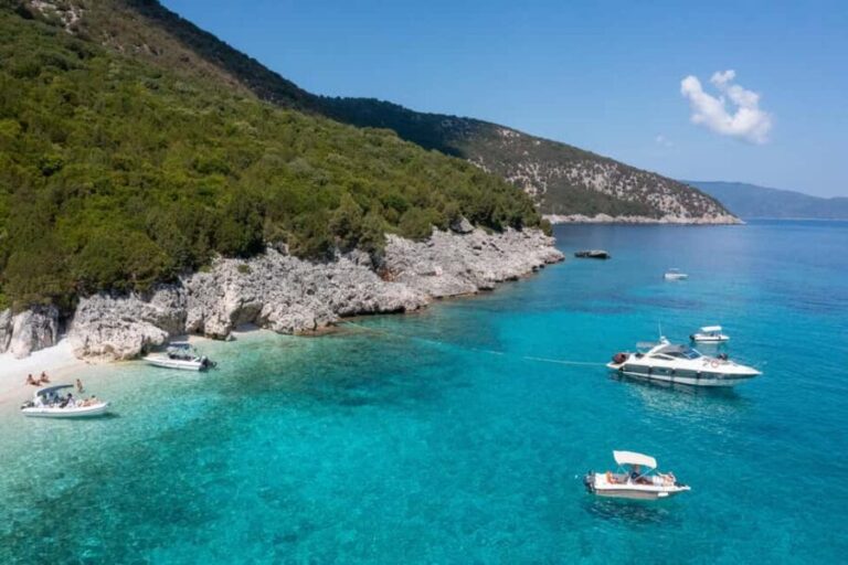 From Skala: Ithaca Day Cruise with Swim Stops & Free Time - What’s Included and What’s Not