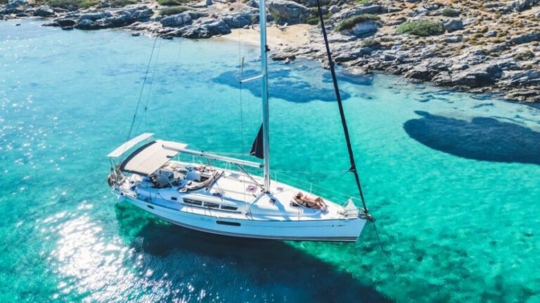 Heraklion: Dia Island Sailboat Cruise with Swimming and Meal - The Stop at Dia Island: Water, Food, and Relaxation