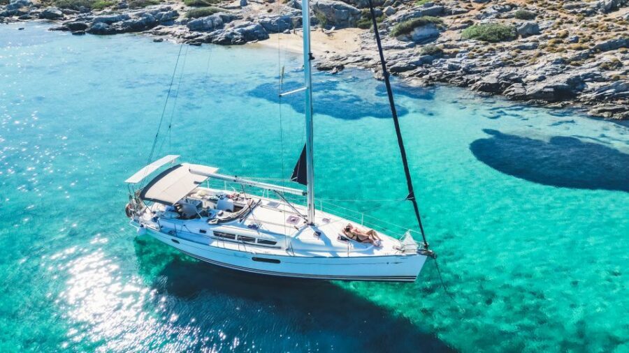 Heraklion: Dia Island Sailboat Cruise with Swimming and Meal - The Stop at Dia Island: Water, Food, and Relaxation