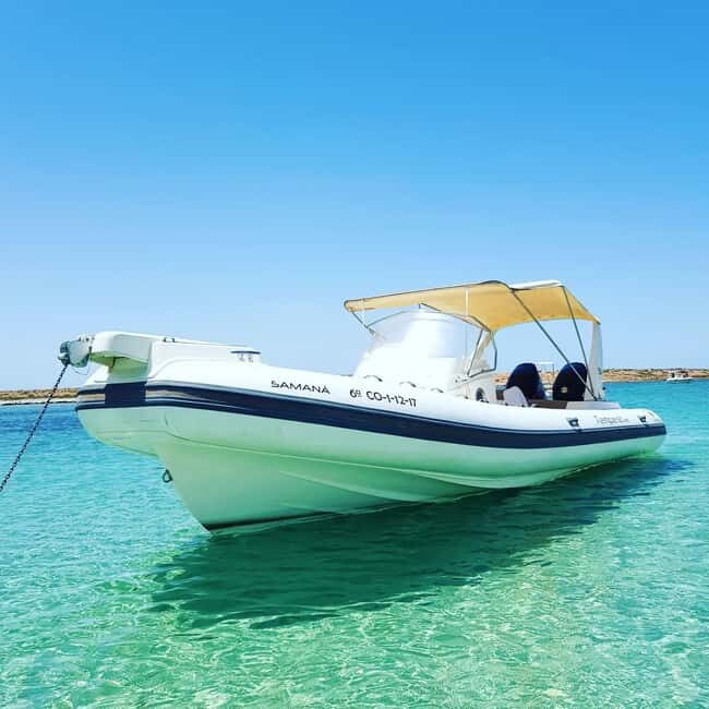 Ibiza and Formentera aboard a semi-rigid treasure (Samaná) - The Route and Destinations