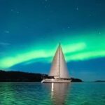 Late night sailing with northern light chase - Setting Sail in Norway’s Fjords