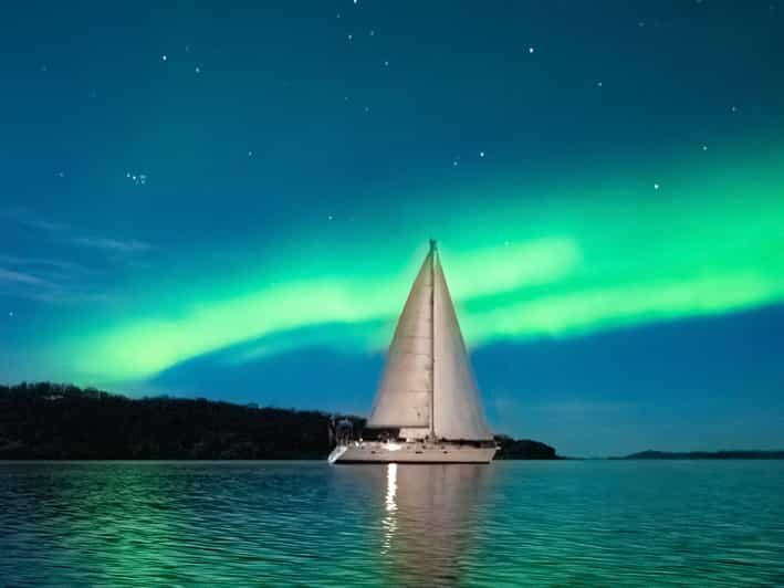 Late night sailing with northern light chase - Setting Sail in Norway’s Fjords