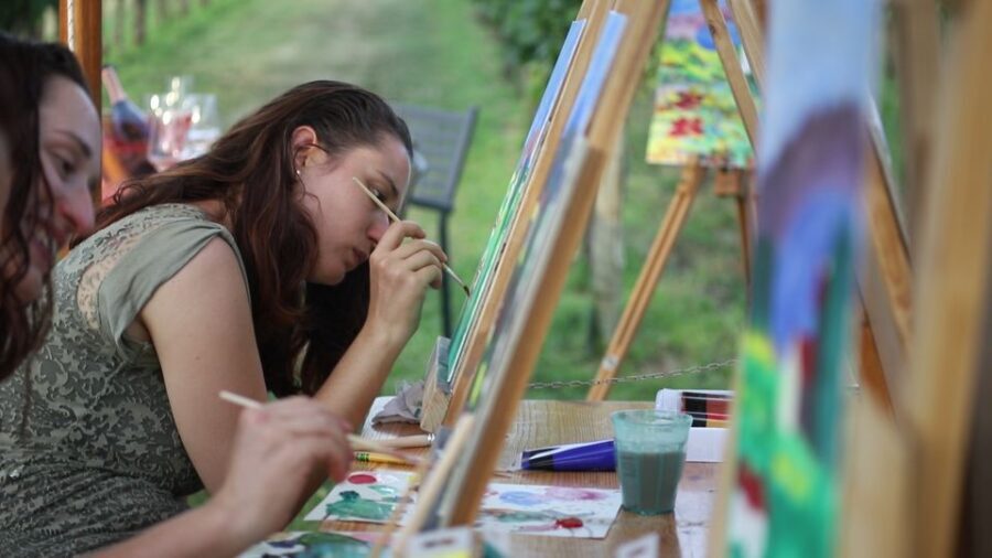 Lazise: Painting Expereince with Wine and Local Food Platter - The Sum Up