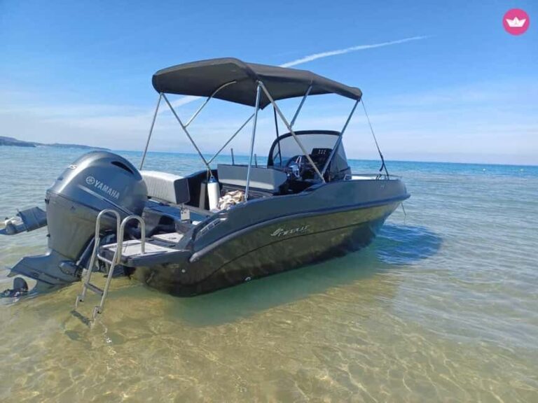 Lindos: Nireus Speedboat Rental with Sound System - The Sum Up