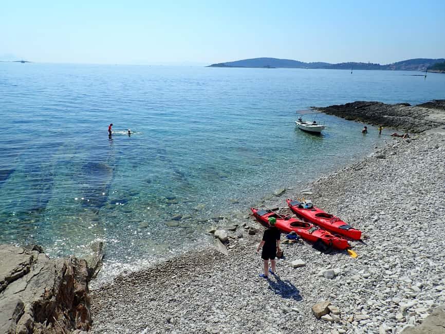 Lumbarda - Sunset Kayak Tour with a Picnic - Wine and Sweets - What the Itinerary Looks Like