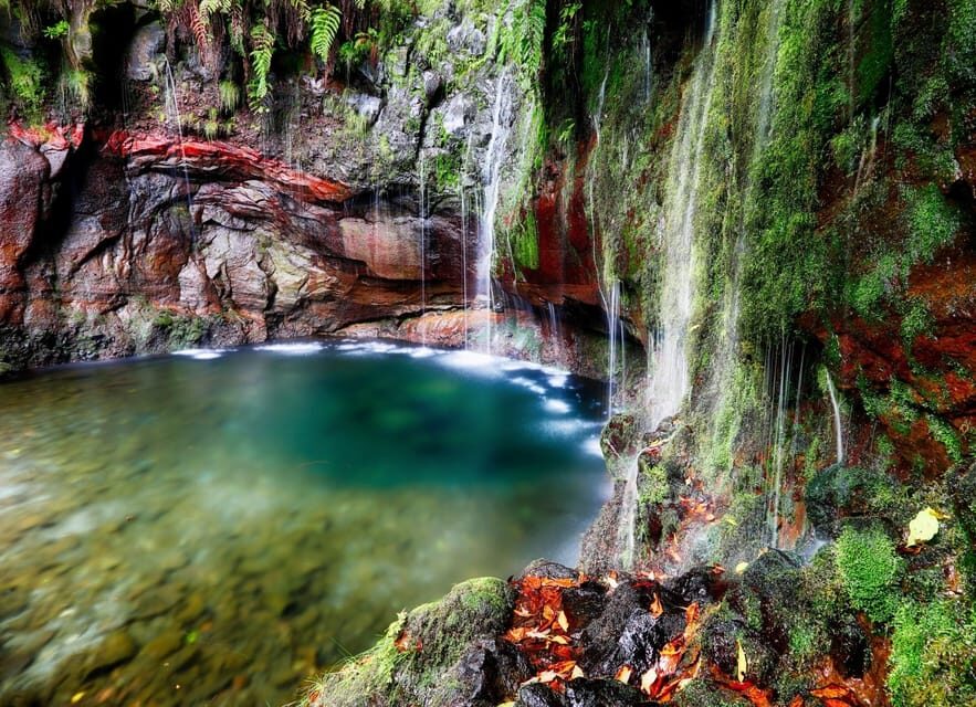 MADEIRA ISLAND WALK - 25 FOUNTAINS LEVADA - The 25 Fontes Waterfall and Lagoon