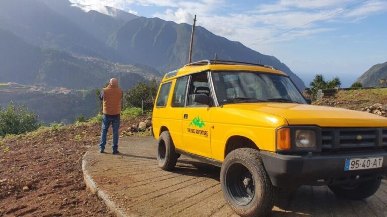 Madeira: Wine Tasting Guided Tour, Jeep Safari, & Viewpoints - Visiting São Vicente and the Vineyards