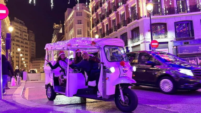 Madrid: "Christmas Tuk Tuk. Luxury Lights and Joy Ride" - A Detailed Look at the Madrid Christmas Tuk Tuk Tour