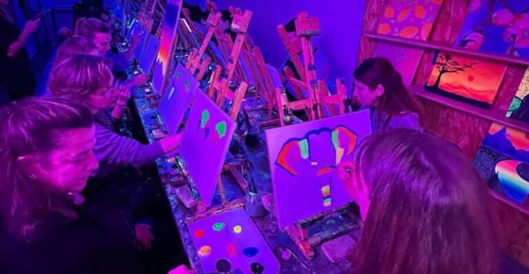 Málaga: Wine Gogh Glow Academy Paint and Sip Class - The Artistic Experience: What’s Included