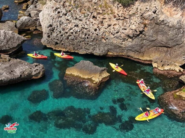 Nerja: Self-Guided Kayak Tour. Maro Waterfall. Support boat for the route. - Starting Point & Ease of Access