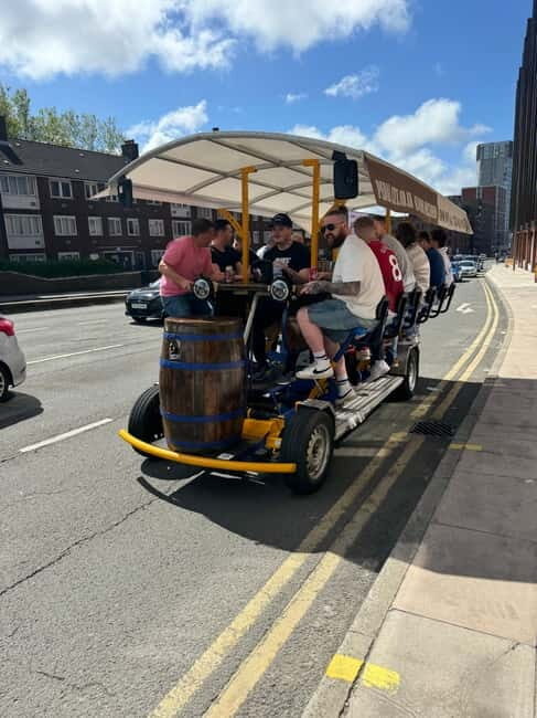 Newcastle: Beer Bike Tour with Music and Drinks Included - The Itinerary: What to Expect