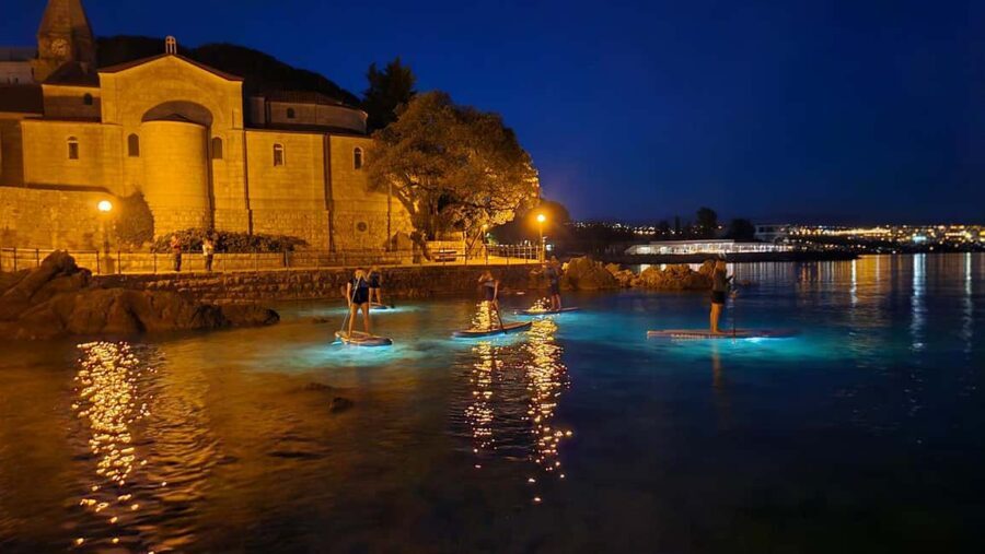 Opatija: Guided SUP Paddleboarding Adventure at Night - What to Expect During the Tour