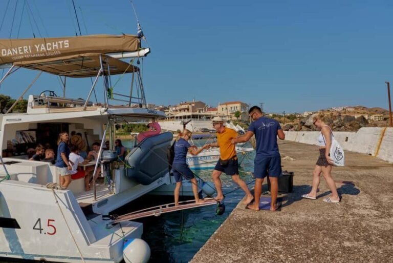 Panormo: Luxury Sunset Catamaran Cruise - Snacks & Prosecco - The Itinerary in Detail