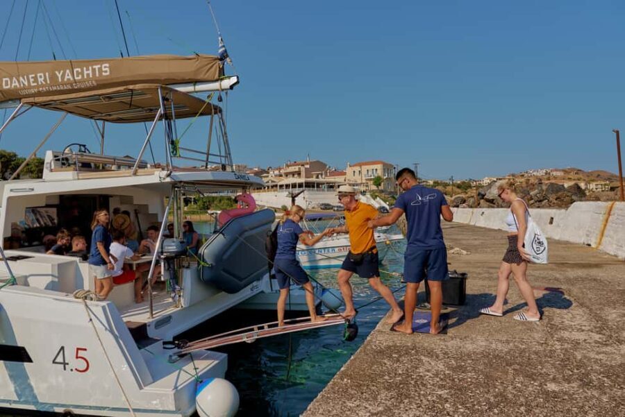 Panormo: Luxury Sunset Catamaran Cruise - Snacks & Prosecco - The Itinerary in Detail