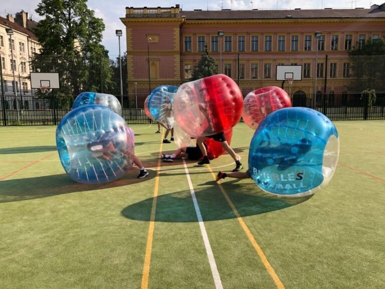 Prague: Bubbles football in city centre of Prague - The Games and What Makes Them Special