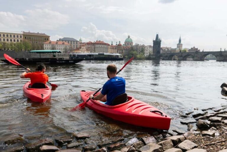 Prague: Vltava River Kayak Tour with Guide - Detailed Breakdown of the Itinerary