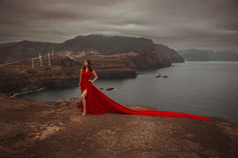 Red Flying Dress Photoshoot & Drone Video in Madeira - The Practicalities & Value