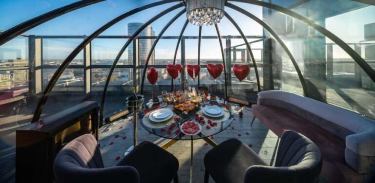 Riga: 23rd Floor Igloo Dome Rental - The Setting: A Viewing Experience Above Riga