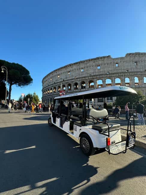Rome: Exclusive 3Hour Golf Cart Tour with Local Food Tasting - What Does the Itinerary Include?