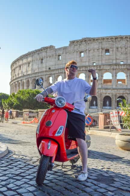 Rome: Vespa tour When in Rome with Dessert and Photography - The Itinerary in Detail