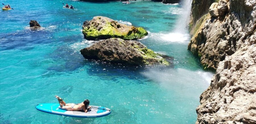 Ruta libre en paddel surf por la cascada de Nerja y Maro - The Sum Up
