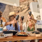 Santorini: Caldera Classic Catamaran Cruise w/ Meal & Drinks - The Meal and Drinks