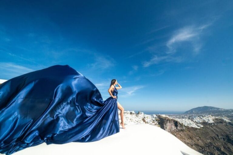 Santorini flying dress - The Locations: Oia and Imerovigli