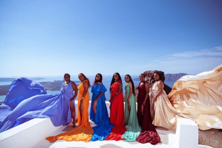 Santorini Flying Dress Photo Experience - How the Tour Starts and Where You’ll Meet