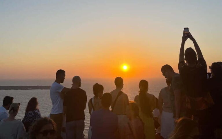 Santorini: Half-Day Island Tour with Snacks and Drinks - Transportation, Timing, and Group Size