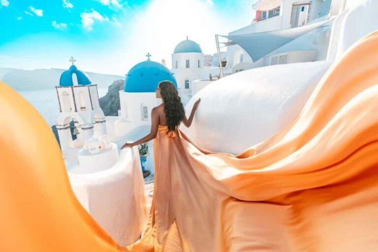 Santorini: Oia Flying Dress Photoshoot by SokoLOVE - Is This Experience Worth It? Our Take on the Value