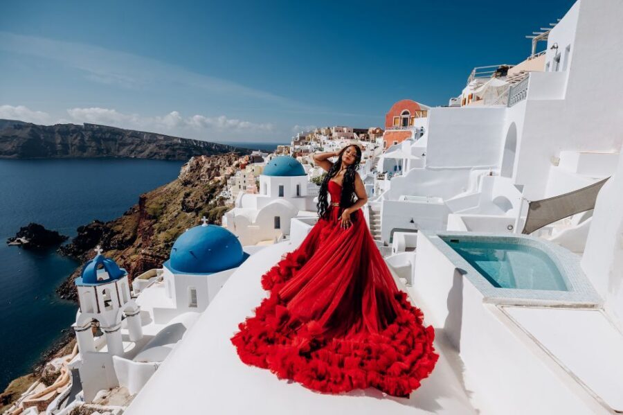 Santorini: Private Flying Dress Photoshoot Experience - Key Points