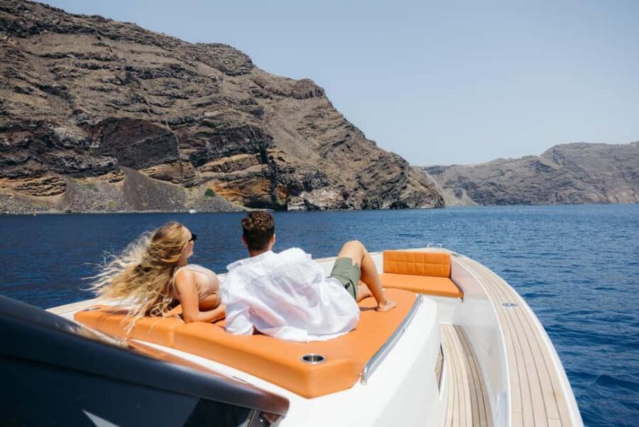 Santorini: Private Luxury Yacht Cruise with Meal & Drinks - The Stops — Why They Matter