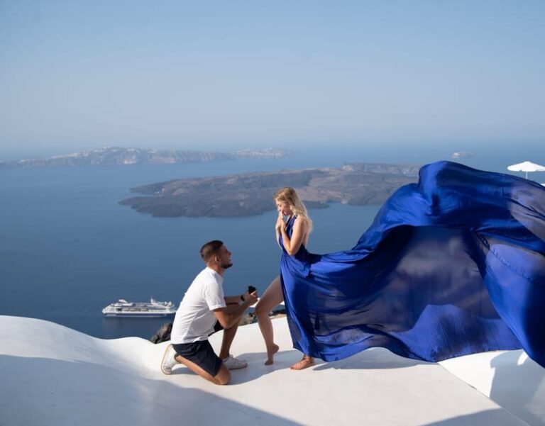 Santorini: Proposal Photoshoot l Private Entry to blue Dome - The Practical Side: Price, Duration, and Whats Included