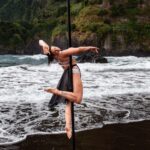 Seixal Black Sand Beach Pole Dance Photo & Drone Shooting - The photoshoot and film session