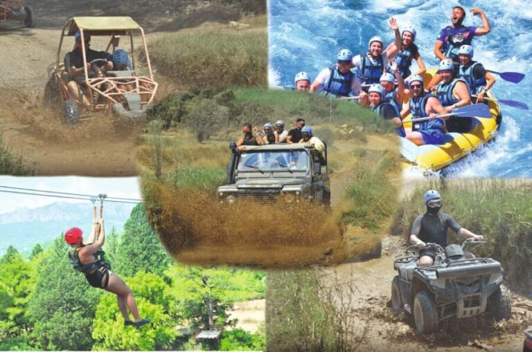 Side/Antalya: Jeep, Buggy, Rafting & Zipline Tour with lunch - What Makes This Tour Stand Out
