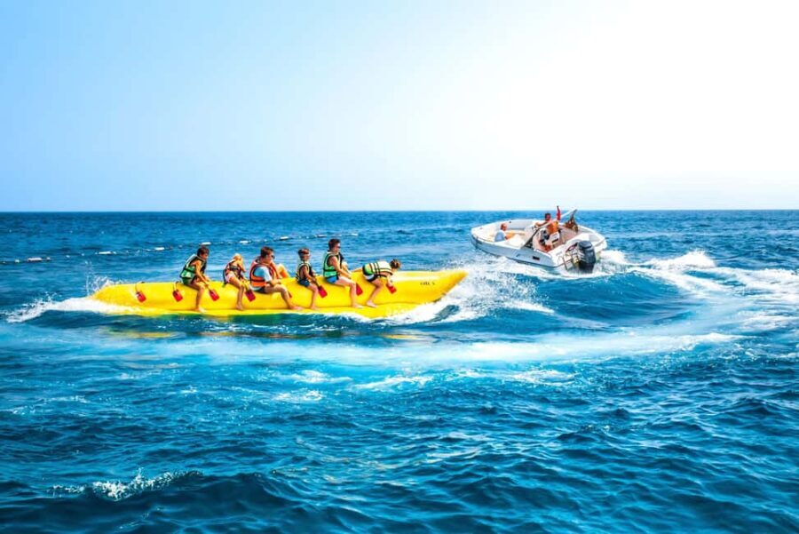 St. Georges Bay: Inflatable Banana Boat Ride - The Experience Itself: Thrills in a Short Time