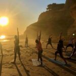 Sunset Yoga at Lagos's beautiful beach by el Sol Lifestyle - The Walk and Arrival at the Hidden Spot