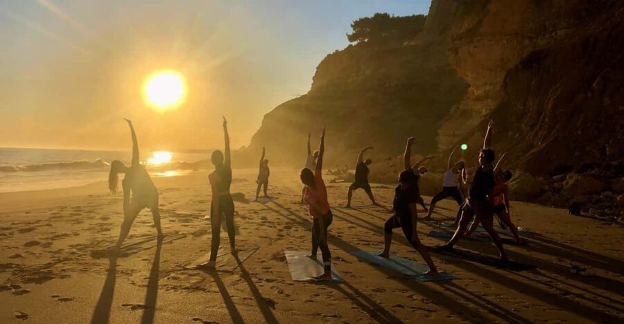 Sunset Yoga at Lagos's beautiful beach by el Sol Lifestyle - The Walk and Arrival at the Hidden Spot