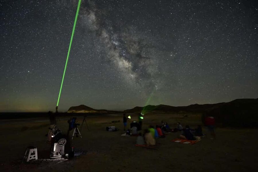 Tabernas Desert: Night of Stars with Telescopes - The Setup and Meeting Point