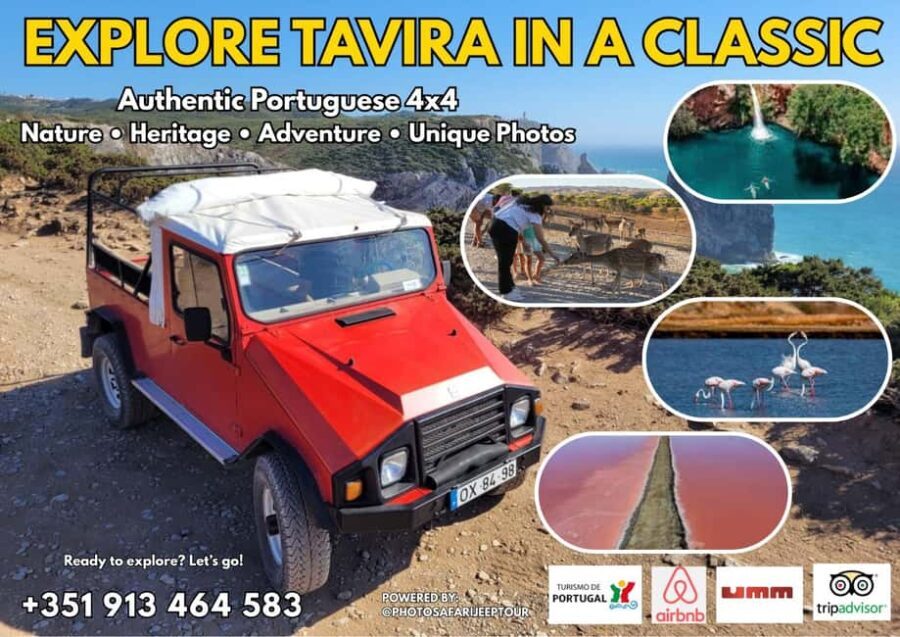 Tavira: 4x4 Jeep Adventure, Salt Pink Pans & Hidden Nature - FAQs