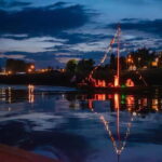 Toru: Toru at Night from a Boat on the Vistula - Who Will Love This Cruise?