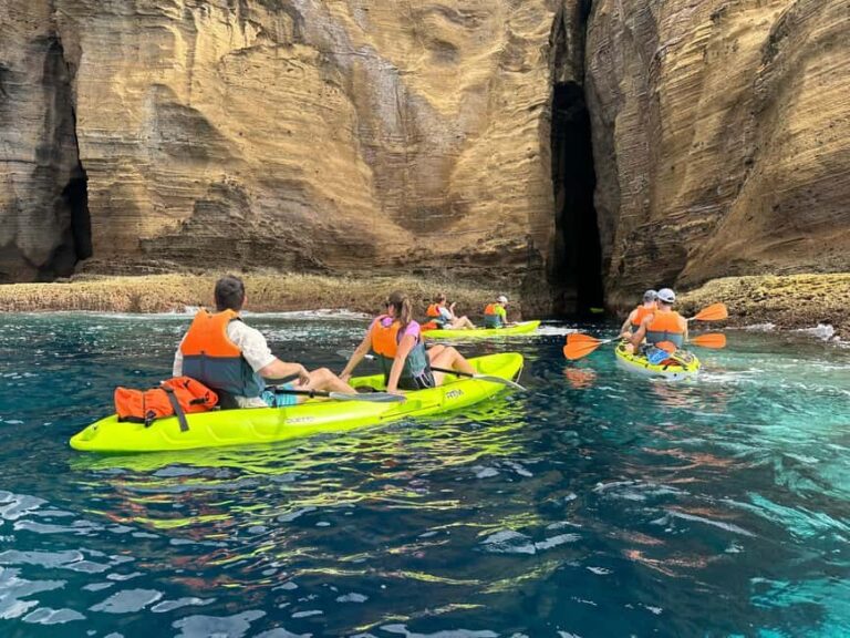 Vila Franca do Campo: Coast & Islet Caves Guided Kayak Tour - The Experience: What to Expect from Start to Finish