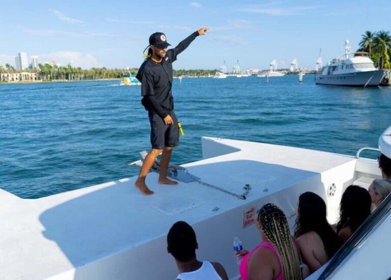 3 Hour Party Boat with Jet Ski Banana Boat & Open Bar Miami - The Open Bar and Food Offerings