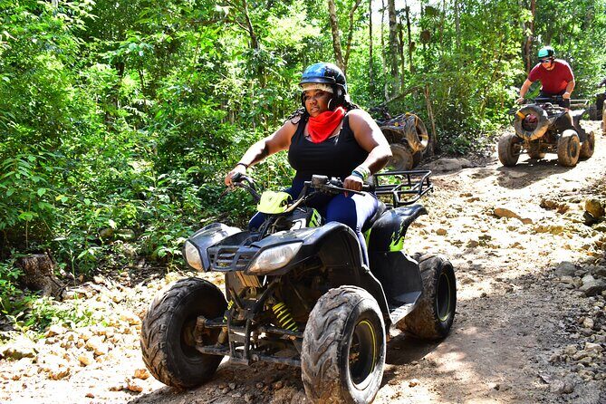 ATV's (shared), Ziplines & Cenote! Half-Day with Transportation from Cancun - What the Tour Means for You