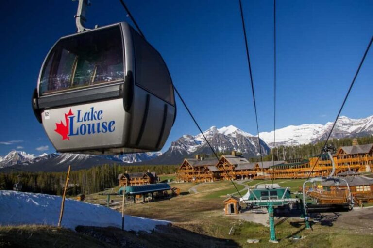 Banff Lake louise Ski Gondola Ride and three Lake Day tour - Transportation and Practical Details