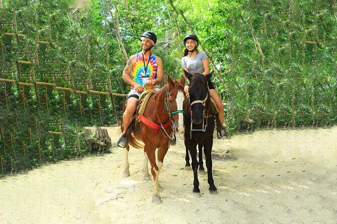 Cancun Horseback Riding, ATV, Ziplines, Cenote, Lunch and Drinks - The Experience in Action