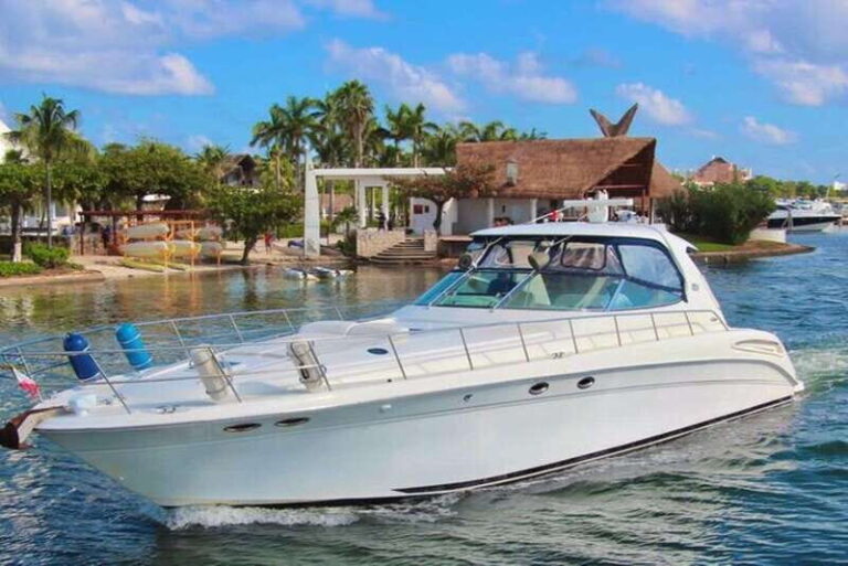 Cancun private yacht Sea Ray Sundancer 60 feet - Exploring the Itinerary in Detail